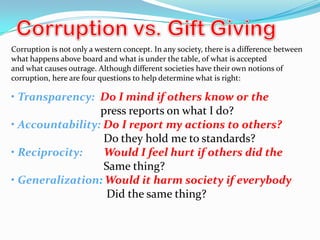 How to increase corruption