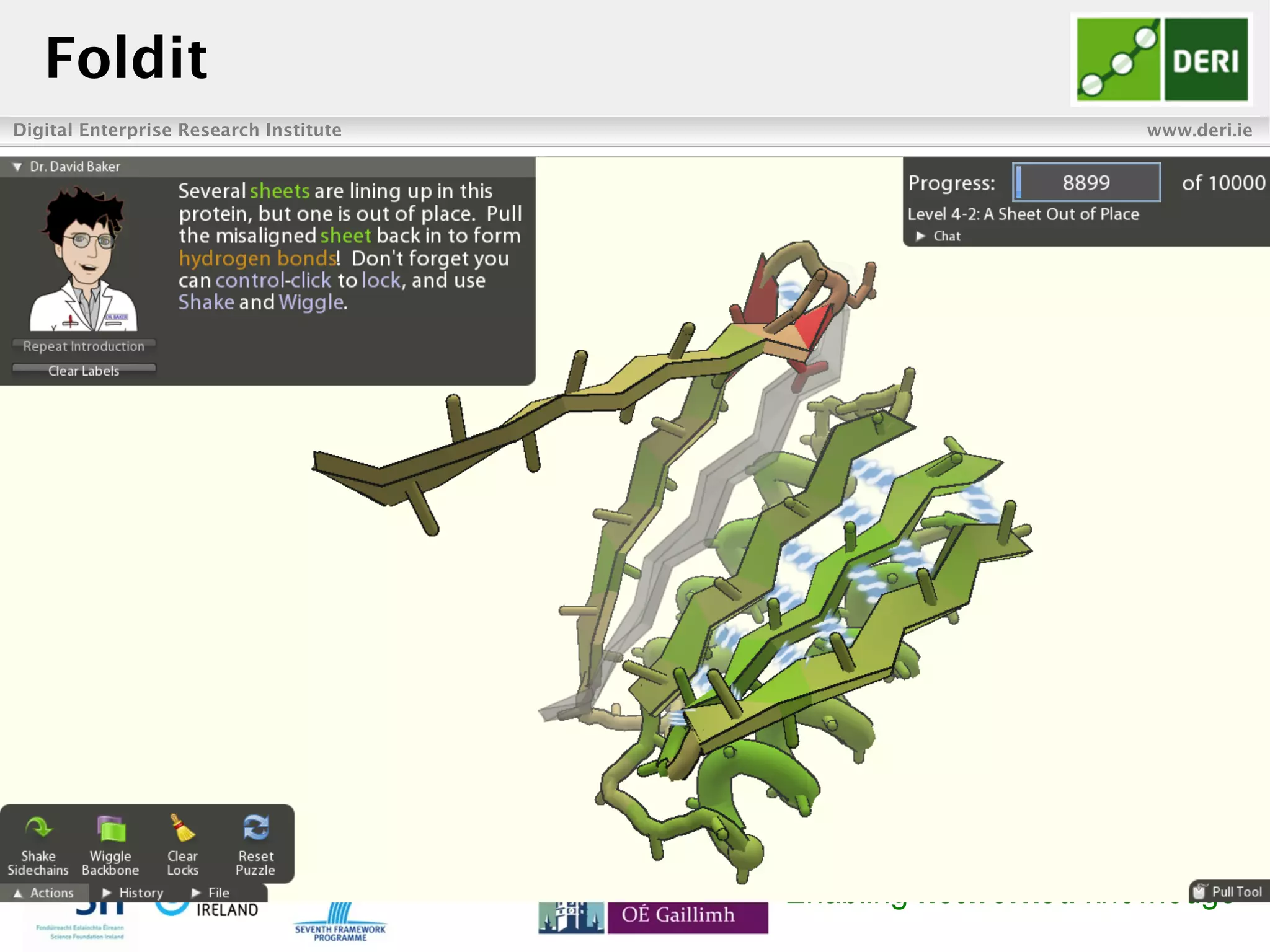 Digital Enterprise Research Institute www.deri.ie
Enabling networked knowledge
Foldit
 
