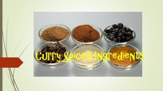 Curry Spices Ingredients
 