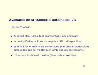 Curs urgent de traducci automtica