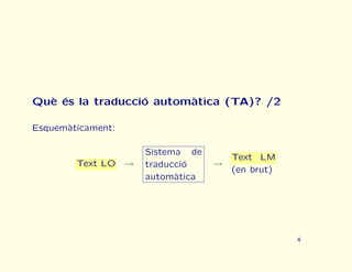 Curs urgent de traducci automtica
