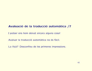 Curs urgent de traducci automtica