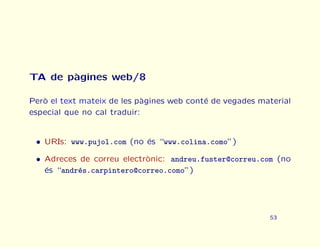 Curs urgent de traducci automtica