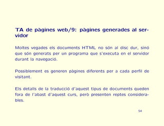 Curs urgent de traducci automtica