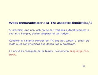 Curs urgent de traducci automtica