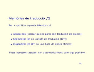 Curs urgent de traducci automtica