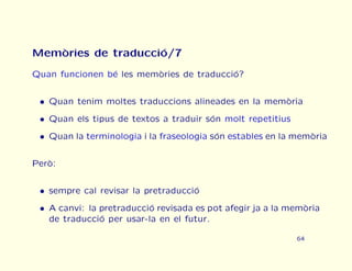 Curs urgent de traducci automtica