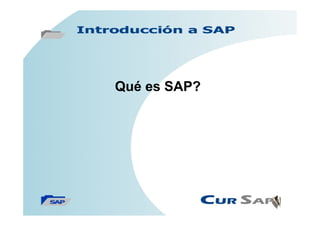 Qué es SAP?
 