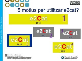 1
4
3
2
5
5 motius per utilitzar e2cat?
 