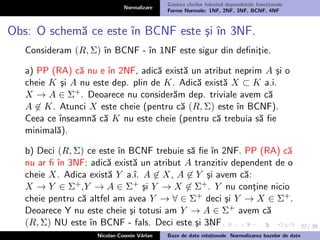 Normalizare Curs bd 5,6 - normalizare-1,2,3,bcnf, 4nf normal forms | PDF