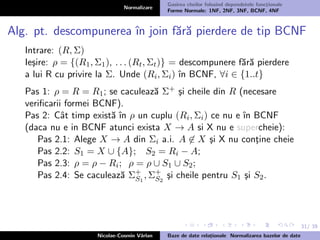 Normalizare Curs bd 5,6 - normalizare-1,2,3,bcnf, 4nf normal forms | PDF