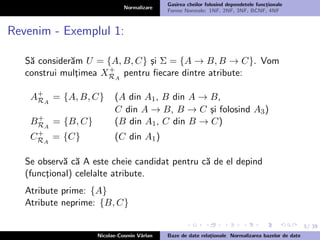 Normalizare Curs bd 5,6 - normalizare-1,2,3,bcnf, 4nf normal forms | PDF
