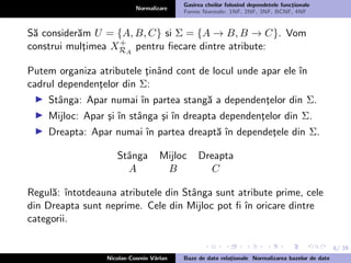 Normalizare Curs bd 5,6 - normalizare-1,2,3,bcnf, 4nf normal forms | PDF
