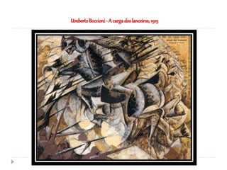 UmbertoBoccioni- A cargadoslanceiros, 1915
 