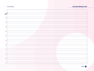 Continúa. Escritura/Redacción 
111 
 