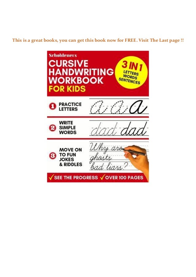 Cursive Handwriting Workbook For Kids: 3-In-1 Writing Practice Book T… Cursive Handwriting Workbook For Kids: 3-In-1 Writing Practice Book T…