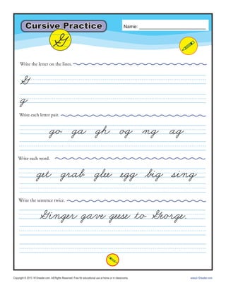 Cursive practice a_z | PDF