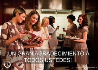 ¡UN GRAN AGRADECIMIENTO A
TODOS USTEDES!
Copyright ©2011 by Oriflame Cosmetics SA
 