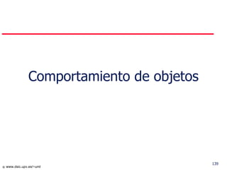 Comportamiento de objetos 