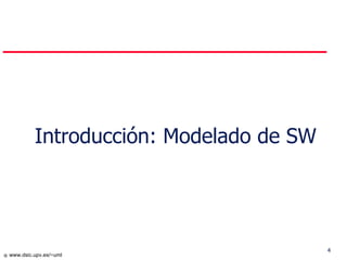Introducción: Modelado de SW 