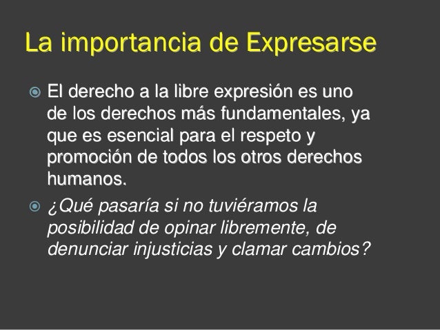 Libertad De Expresion