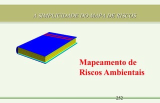252
A SIMPLICIDADE DO MAPA DE RISCOS
Mapeamento de
Riscos Ambientais
 