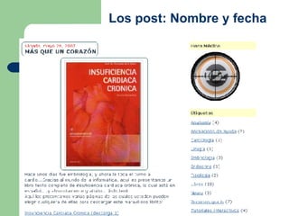 Los post: Nombre y fecha  