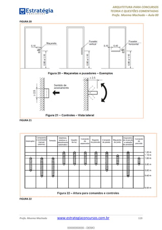 ARQUITETURA PARA CONCURSOS
TEORIA E QUESTÕES COMENTADAS
Profa. Moema Machado – Aula 00
Profa. Moema Machado www.estrategiaconcursos.com.br 119
FIGURA 20
FIGURA 21
FIGURA 22
00000000000 - DEMO
 