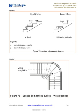ARQUITETURA PARA CONCURSOS
TEORIA E QUESTÕES COMENTADAS
Profa. Moema Machado – Aula 00
Profa. Moema Machado www.estrategiaconcursos.com.br 137
FIGURA 74
FIGURA 75
00000000000 - DEMO
 