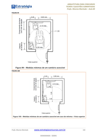 ARQUITETURA PARA CONCURSOS
TEORIA E QUESTÕES COMENTADAS
Profa. Moema Machado – Aula 00
Profa. Moema Machado www.estrategiaconcursos.com.br 150
FIGURA 99
FIGURA 100
00000000000 - DEMO
 