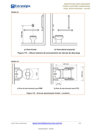 ARQUITETURA PARA CONCURSOS
TEORIA E QUESTÕES COMENTADAS
Profa. Moema Machado – Aula 00
Profa. Moema Machado www.estrategiaconcursos.com.br 159
FIGURA 111
FIGURA 112
00000000000 - DEMO
 