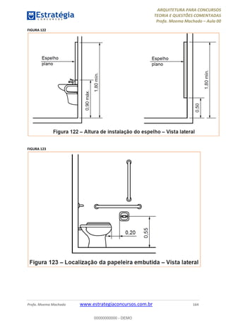 ARQUITETURA PARA CONCURSOS
TEORIA E QUESTÕES COMENTADAS
Profa. Moema Machado – Aula 00
Profa. Moema Machado www.estrategiaconcursos.com.br 164
FIGURA 122
FIGURA 123
00000000000 - DEMO
 
