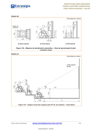 ARQUITETURA PARA CONCURSOS
TEORIA E QUESTÕES COMENTADAS
Profa. Moema Machado – Aula 00
Profa. Moema Machado www.estrategiaconcursos.com.br 170
FIGURA 136
FIGURA 137
00000000000 - DEMO
 