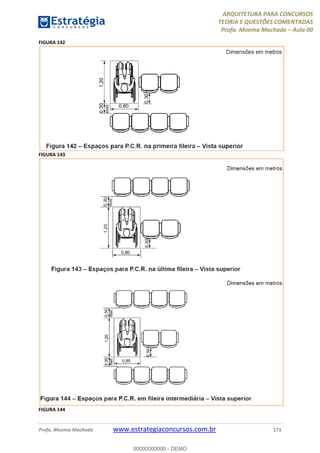 ARQUITETURA PARA CONCURSOS
TEORIA E QUESTÕES COMENTADAS
Profa. Moema Machado – Aula 00
Profa. Moema Machado www.estrategiaconcursos.com.br 173
FIGURA 142
FIGURA 143
FIGURA 144
00000000000 - DEMO
 