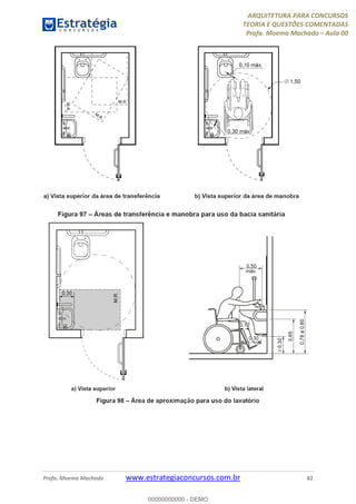 ARQUITETURA PARA CONCURSOS
TEORIA E QUESTÕES COMENTADAS
Profa. Moema Machado – Aula 00
Profa. Moema Machado www.estrategiaconcursos.com.br 82
00000000000 - DEMO
 