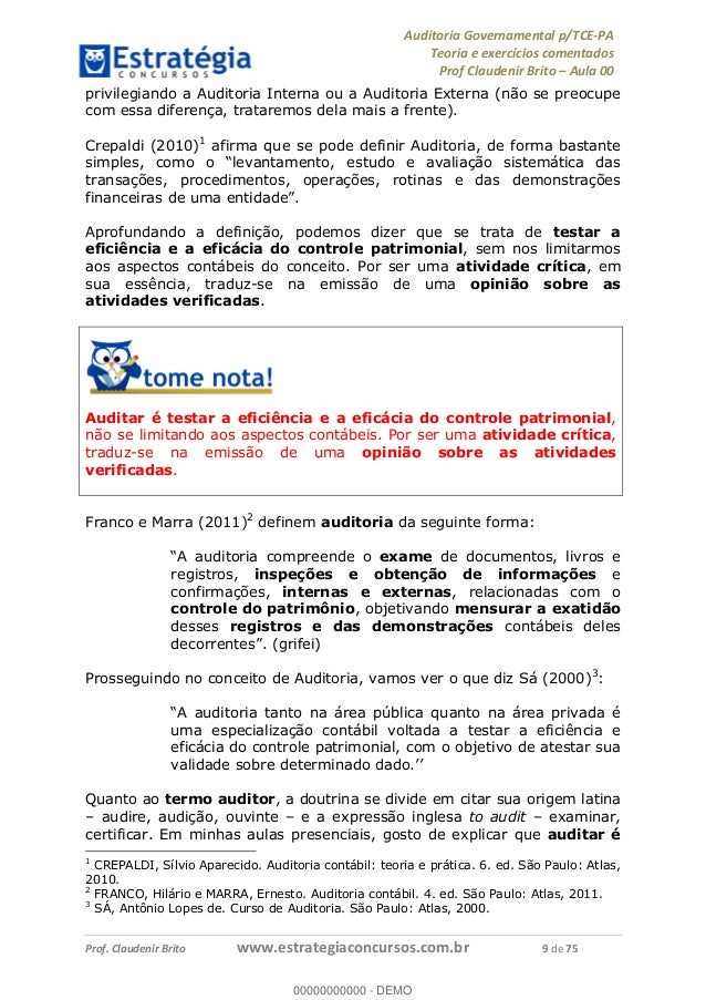 Curso auditoria