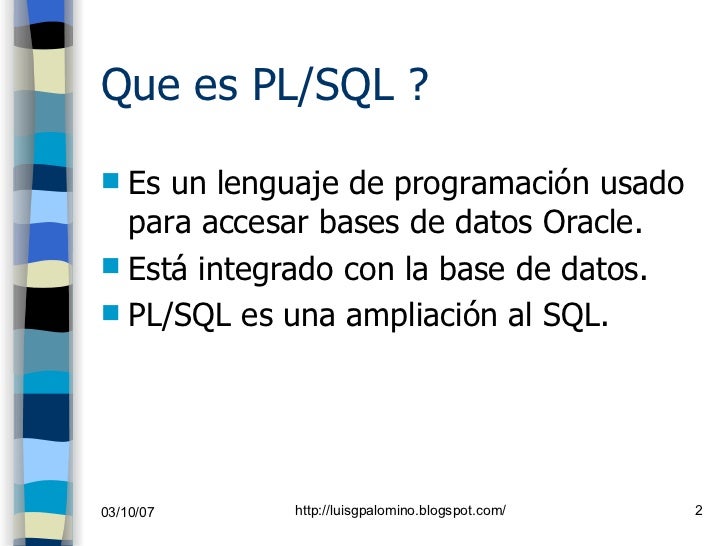 Curso pl sql