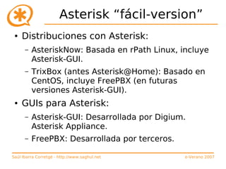 Curso de Asterisk (e-Verano 2007)
