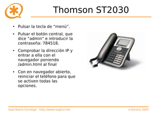 Curso de Asterisk (e-Verano 2007)