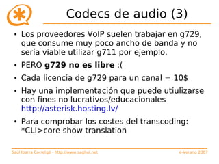 Curso de Asterisk (e-Verano 2007)