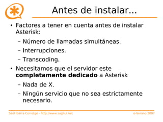 Curso de Asterisk (e-Verano 2007)
