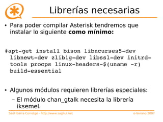 Curso de Asterisk (e-Verano 2007)