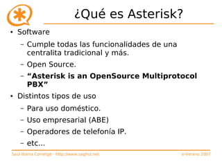 Curso de Asterisk (e-Verano 2007)