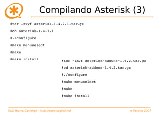 Curso de Asterisk (e-Verano 2007)