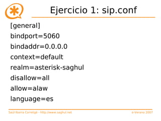 Curso de Asterisk (e-Verano 2007)
