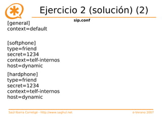 Curso de Asterisk (e-Verano 2007)