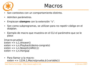 Curso de Asterisk (e-Verano 2007)