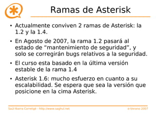 Curso de Asterisk (e-Verano 2007)