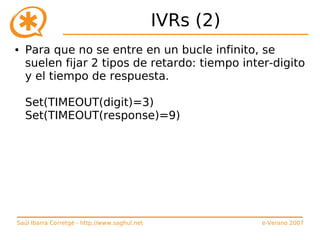 Curso de Asterisk (e-Verano 2007)