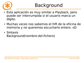 Curso de Asterisk (e-Verano 2007)